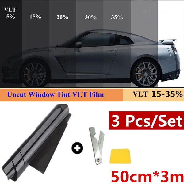 50cm 3m 1 5 15 25 35 Vlt Car Home Glass Window Tint Tinting Film Vinyl Roll Wish