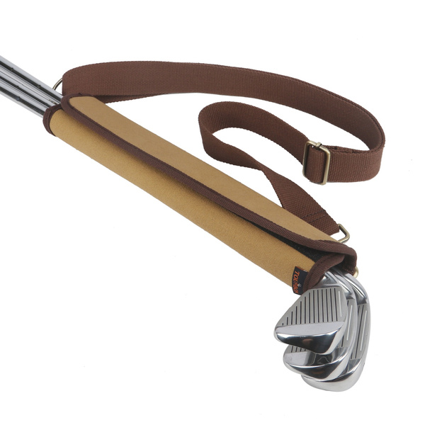 TOURBON Lightweight Canvas Golf Club Carrier Sleeves Bag with Shoulder Strap Wish