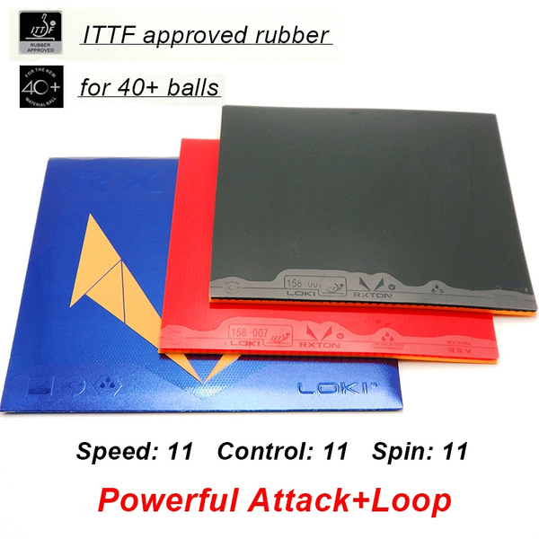 RXTON5 ITTF Approved High Elasticity Sticky Table Tennis Rubber with