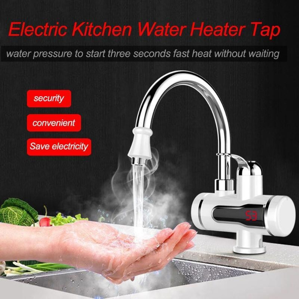 Electric Tankless Instant Hot Water Heater Faucet Bathroom Kitchen Heating Tap