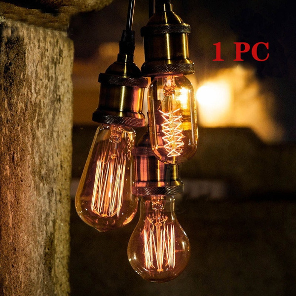 Edison Bulb E27 40W 220V ST64 G80 G95 G125 Retro Lamp Vintage light bulb  Incandescent bulb Edison Lamp Pendant Light, Wish