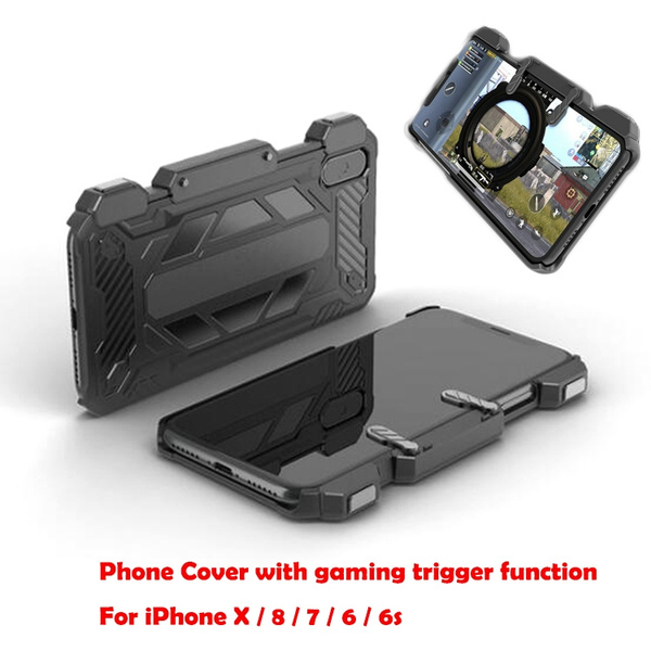 New Mobile Phone Case Cover with Gaming Trigger Shooting Controller For PUBG Game