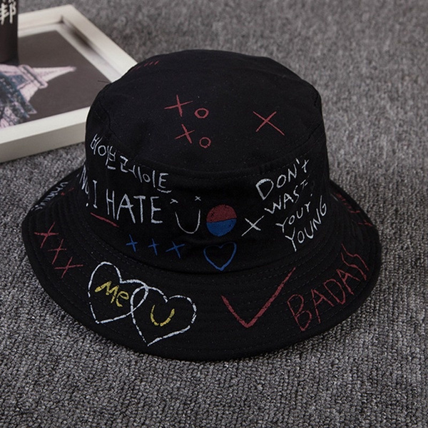 graffiti bucket hat