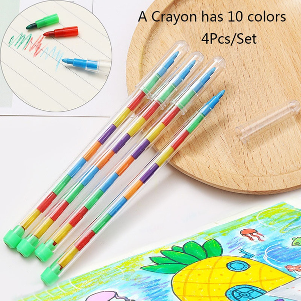 24pcs Colorful Drawing Crayons Graffiti Pen Kids Birthday Gift Party Loot  Bag Fillers Drawing Pens DIY Pencil Drawing Supplies