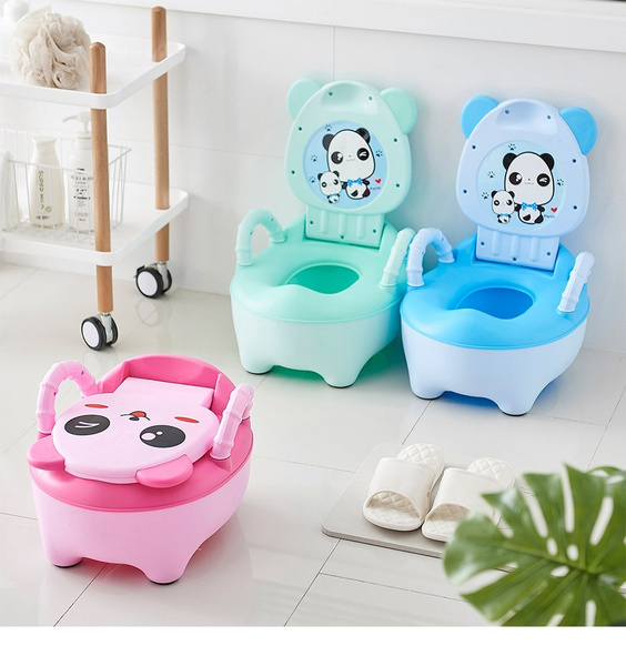 New Panda Baby Potty Toilet Training Seat Plastic Child Potty For
