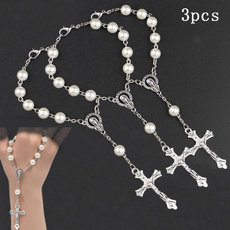 Beaded Bracelets, Christian, Pearl Bracelet, Chain