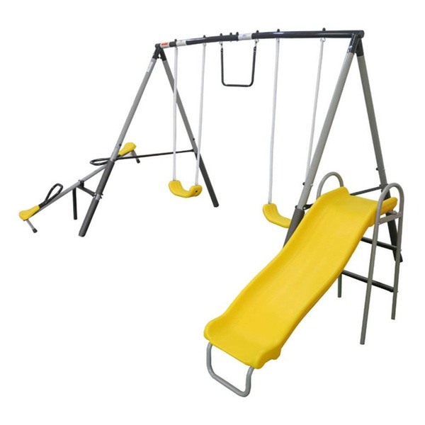 play swing set