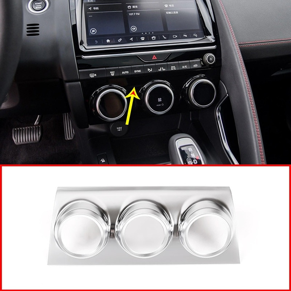 for Jaguar E-PACE E PACE 2018 2019 Matt ABS Car Air Conditioning Adjustment Display Decorative Frame Trim 
