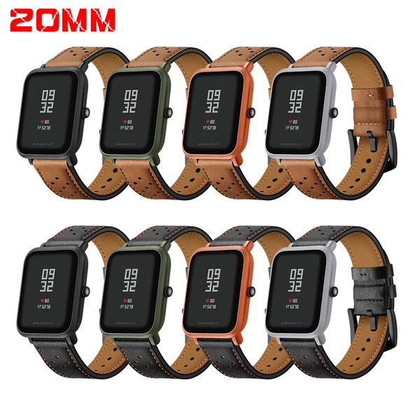 Amazfit bip sales strap leather