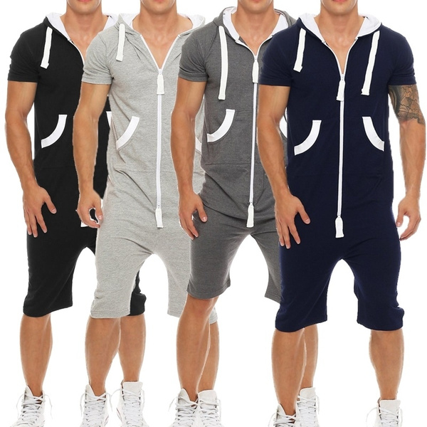 Men's Jumpsuit Couples One-piece Pajamas Sportswear Warm One-piece ...