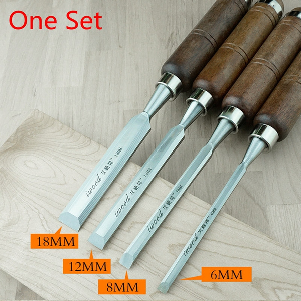 Woodworking Tool 1 Set 4Pcs Wood Work Carving Chisels Tool Set For