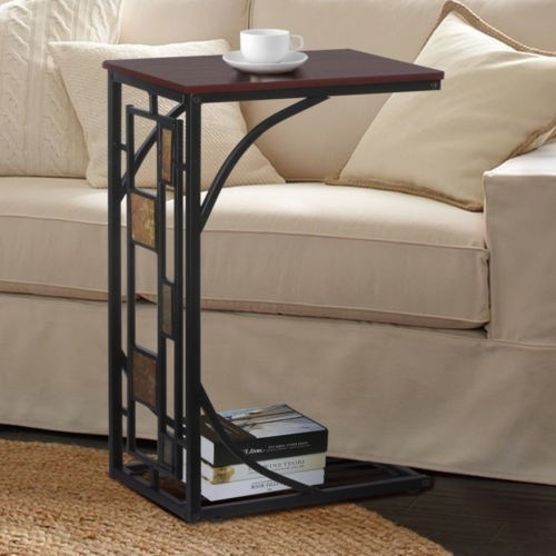 C Shape Sofa Side Table Snack For, Coffee Console Sofa End Tables