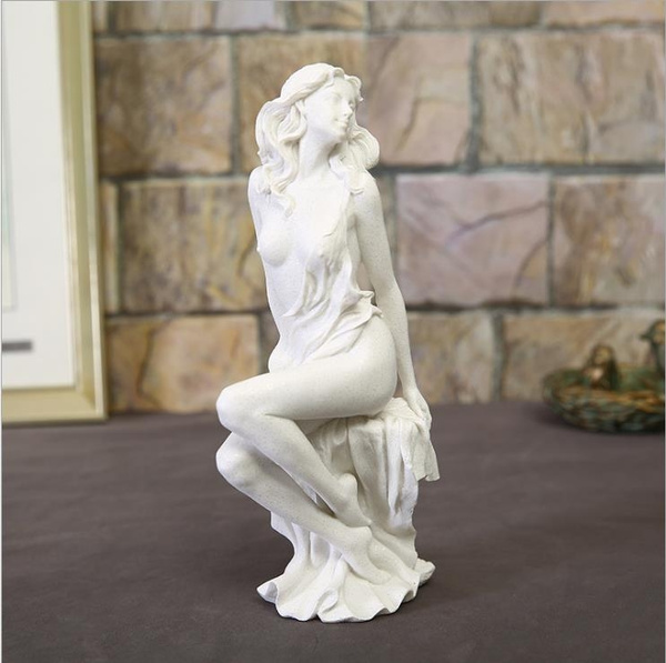 Nordic Style Abstract Ornament Human Body Art Beauty Statue Natural  Sandstone Sculpture Modern Home Decoration