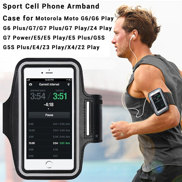 Gym Running Sports Workout Armband Phone Case Cover For Motorola Moto G6 Plus 