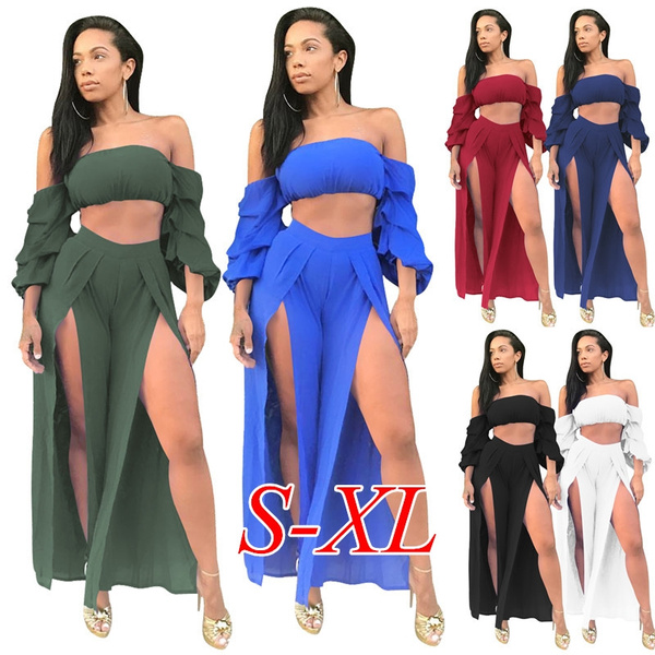 Crop Top Shoulder Piece Outfit, Party Outfits Crop Tops