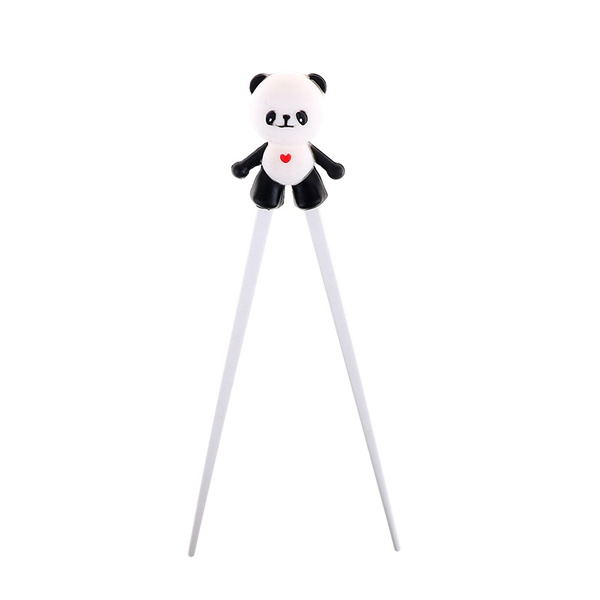 1 pair Kids Children Training Chopsticks Silicone Panda Helper Learning Gift Toy 