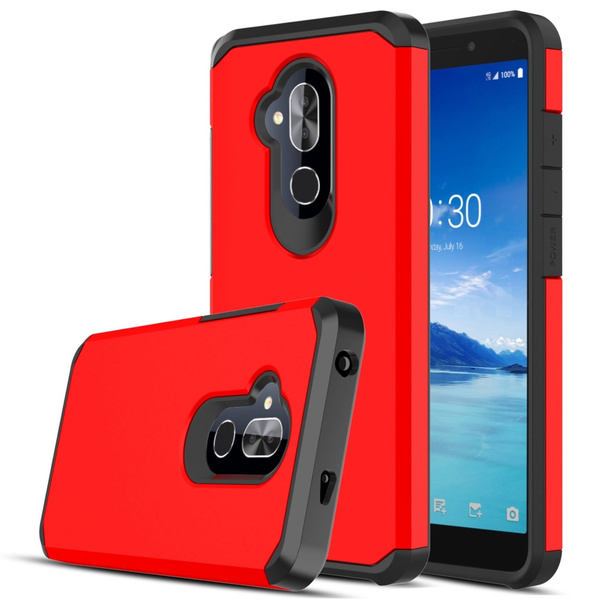 Hybrid Heavy Duty Shockproof Armor Cover Case for T Mobile Revvl