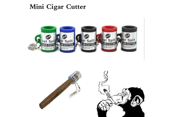 Mini Cigar Cutter Blunt Splitter Keychain Small Portable Cigar Cutter  Cigarette Accessories Cigarette Pipe Tools Smoke Extinguisher