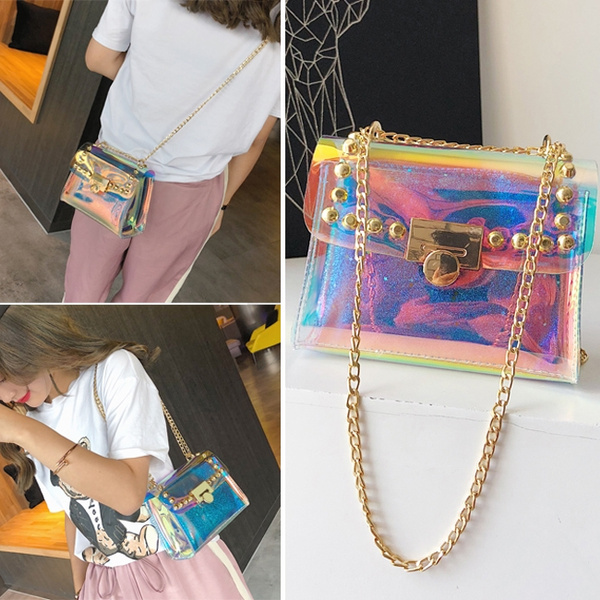 Women Handbags Leather Bag New Jelly Candy Top Handbag Colorful