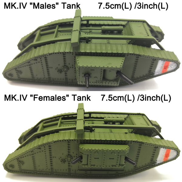 1/100 Diecast Britain MK.IV Male Tank Army Vehciel Model Toy Collectibles