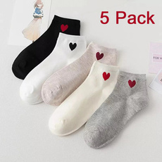 cute, Cotton Socks, anklehighsock, redheart