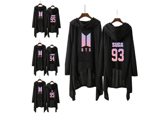 BTS Hoodie Men Women Unisex Black Casual Long Sleeve Fans Support Hoodie  Pullovers Sweatshirt kpop Jimin Love Yourself 92/93/94/95/97 (Color :  97Jung