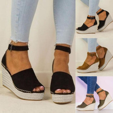 wedge, Sandals, Women Sandals, Womens Shoes
