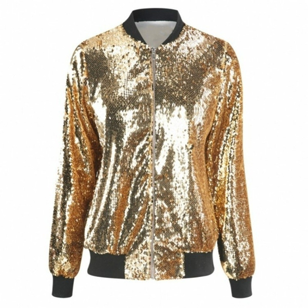 bomber jacket glitter