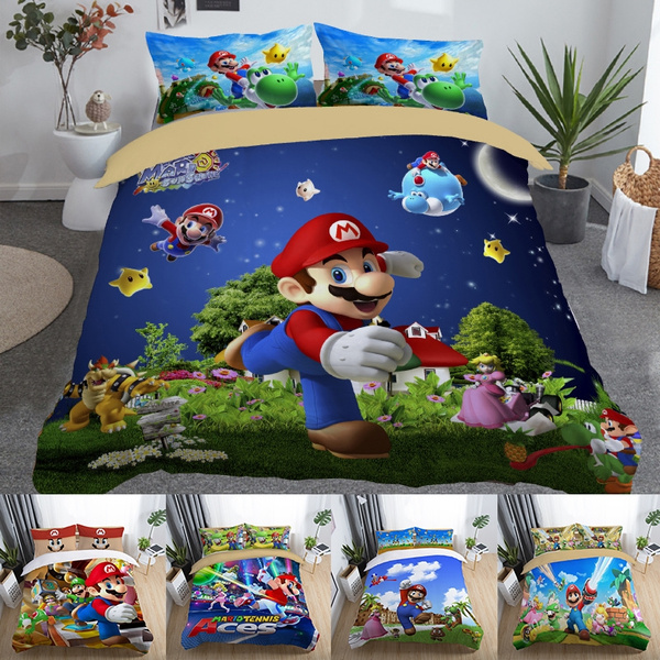 Super Mario Pillow Case Standard Bedding 