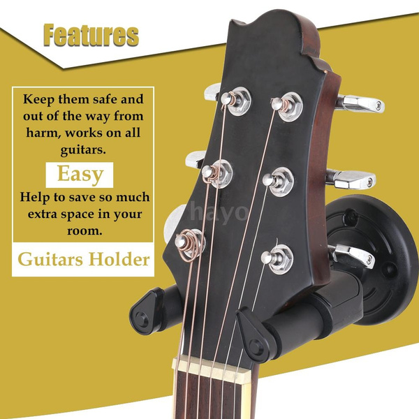 Electric Guitar Hanger Easy Install Guitars Holder Stand Wall Mount