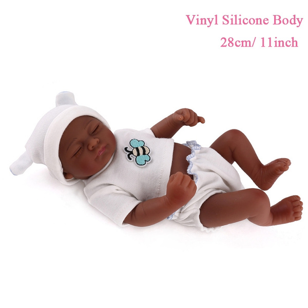 Full Silicone Reborn Baby Dolls with Lifelike African American