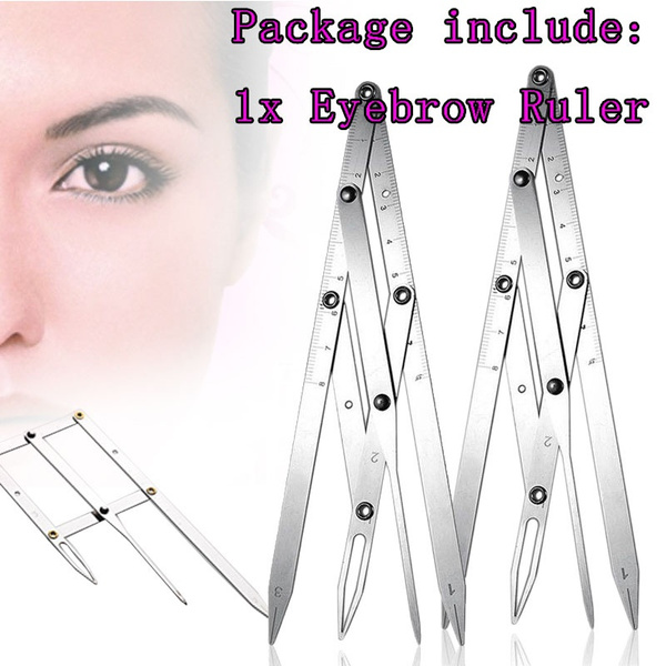 1 PC Fine Eyebrow Calipers Ruler Microblading Supplies Permanent Makeup