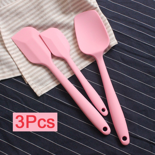 Silicone Non Stick Spatula Set 3 Pcs Heat Resistant Kitchen