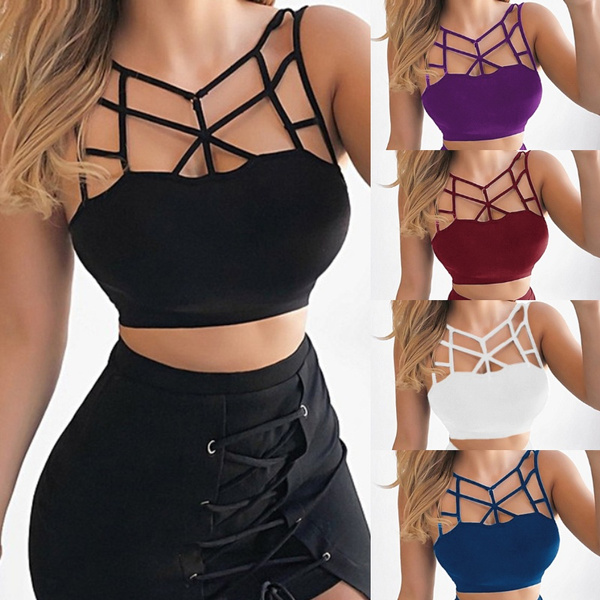 crop top with bralette