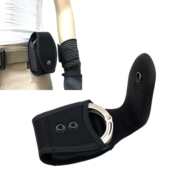 Law Enforcement Military Standard Handcuff Case Belt Loop Black Handcuff Pouch 