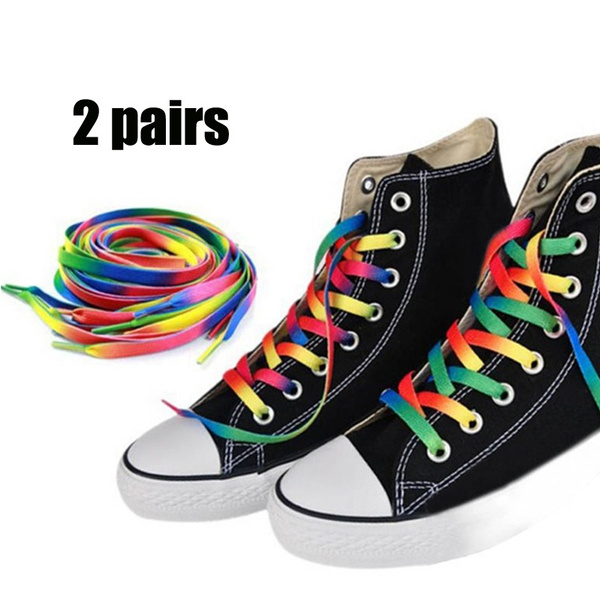 rainbow shoe strings
