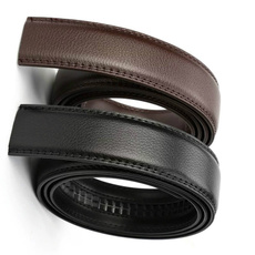 Men's Belt Automatic Buckle with No Buckle Business Belt 3.5CM Colour Black Brown