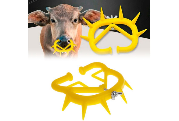 2 Pc Calf Weaner Cattle Cow Weaning Tool Farm Livestock Bovine Nose Clip Milking 