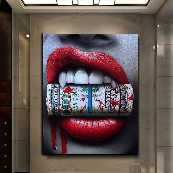 Big Mouth Lips Art Print