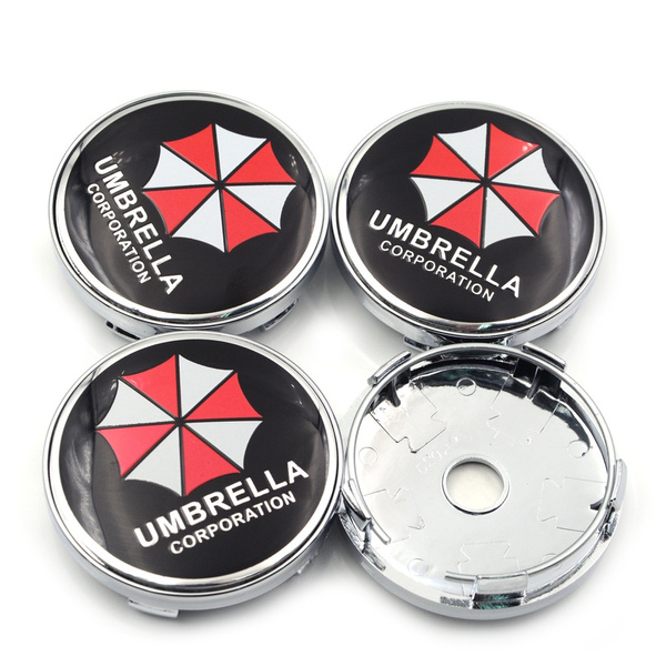 4 x Biohazard Resident Evil Umbrella Corporation Logo 60mm Car Wheel ...
