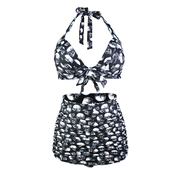 skull bathing suit