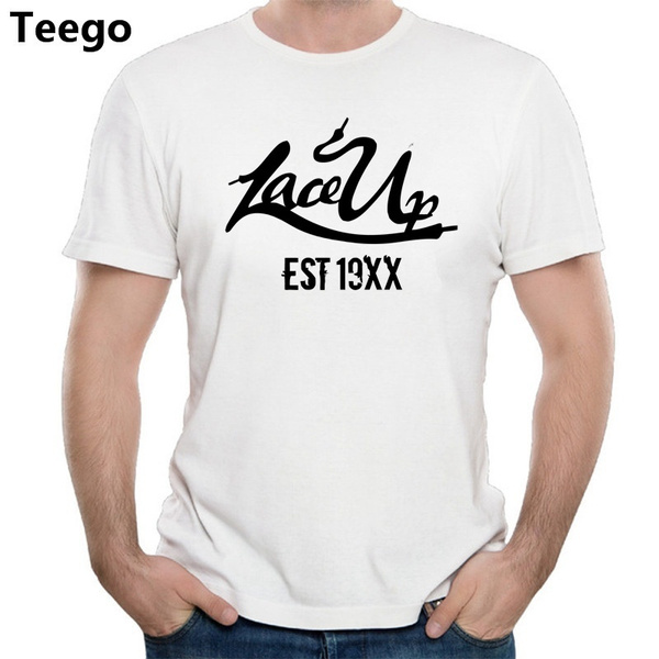 Rapper MGK Lace Up Est 19xx Black T 