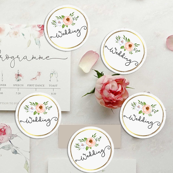 Initial Stickers Wedding Initial Stickers Wedding Envelope Seals