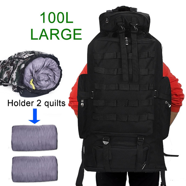 backpack with sleeping bag holder