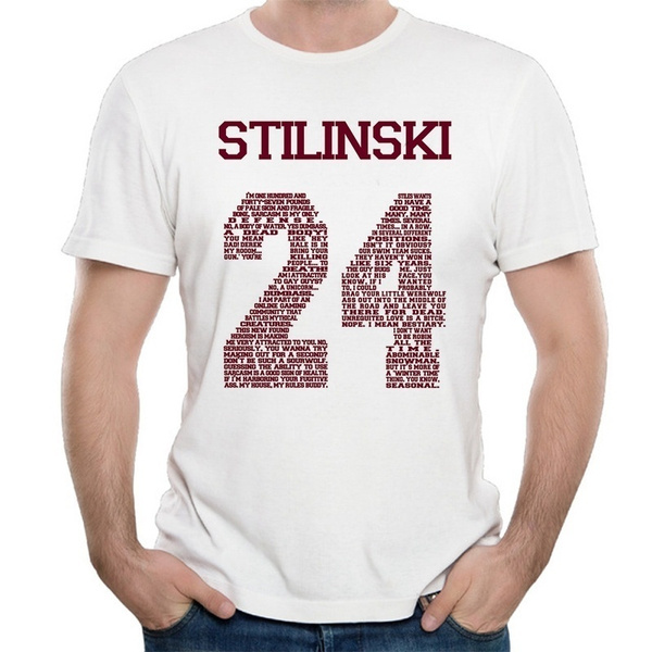 Stiles Stilinski 24 Teen Wolf Beacon Hills Lacrosse T-shirt 