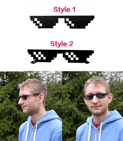 Deal With It Thug Life Glasses Meme MLG Shades 8 Bit pixelated Unisex