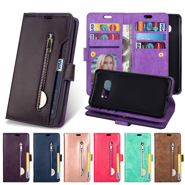 For Samsung S10 Plus Case Leather Luxury Wallet Cases for Samsung Galaxy S10 S10 Plus Cases Flip Phone Case