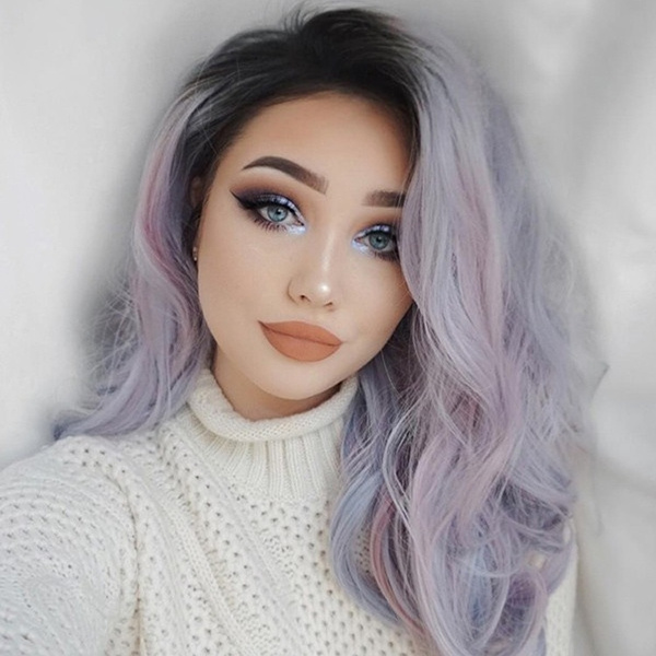 Pastel colored shop wigs