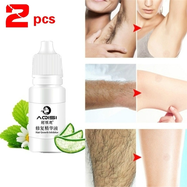 2 Pcs Beauty Tool Herbal Permanent Hair Growth Inhibitor After Hair Removal  Cream Removal Repair Nourish Essence Liquid Unisex Shrink Pores Body Milk |  Wish