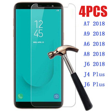 For Samsung Galaxy A7 2018 Screen Protector,Tempered Glass 9H Hardness HD Clear Installation Screen Protector for Samsung Galaxy A7 2018 A9 2018 A6 2018 J6 2018 ect